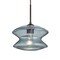 Besa Lighting Zen Cord Pendant, Blue Bubble, Bronze Finish, 1x60W Incandescent 1JT-ZENBL-BR - alternate 1